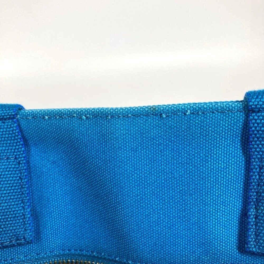 PRADA Canapa logo Bag Shoulder Bag Tote Bag Canvas blue/White - Picture 16 of 16